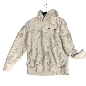 Abercrombie & Fitch Cream Floral Hoodie